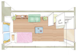 ブランシエールケア西千葉の居室イメージ