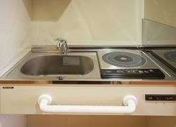 そんぽの家苗穂の居室ミニキッチン