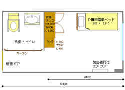 もみの樹・横浜鶴見の居室間取り