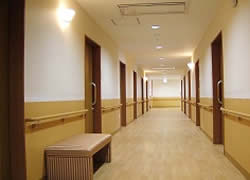 そんぽの家横浜港南台の廊下