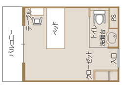 ブランシエールケア星が丘の居室(間取)