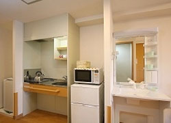 そんぽの家S上名古屋の居室洗面台・キッチン