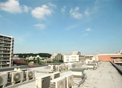 学研ココファン日吉の屋上からの景色