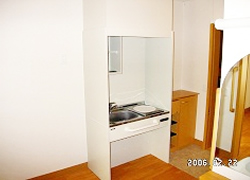 そんぽの家茨木島の居室キッチン